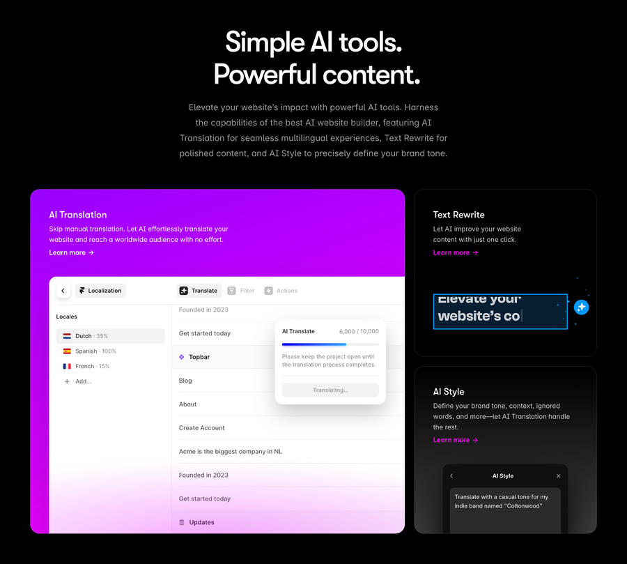 Framer
				bento box ui component