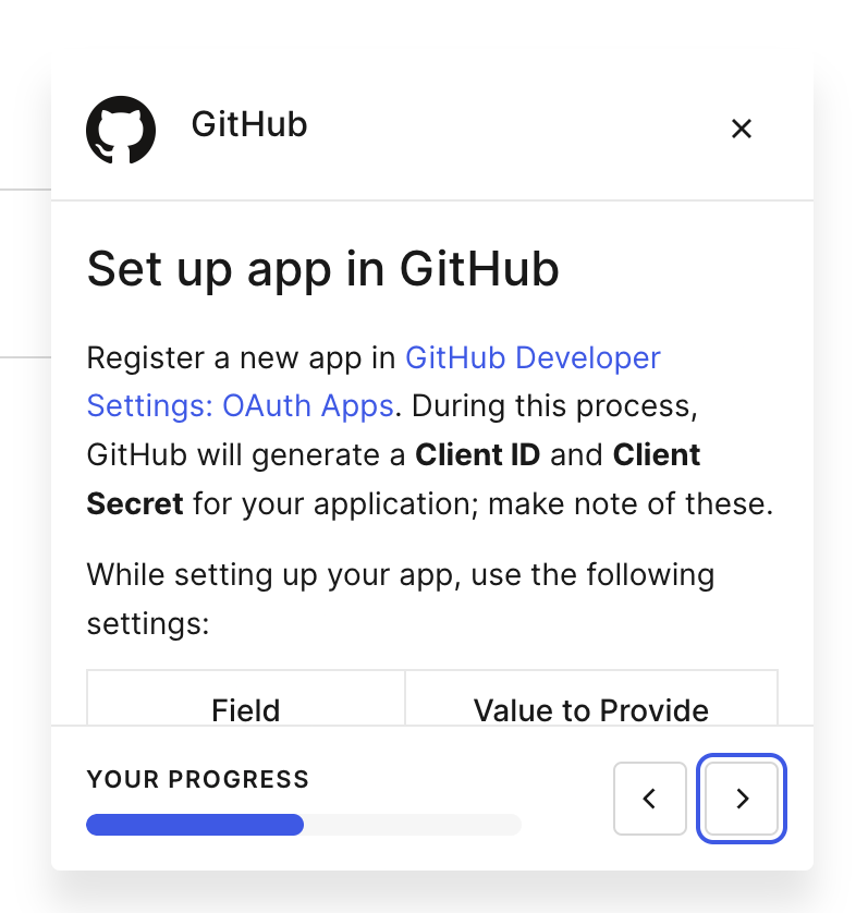 Auth0
				progress indicator ui component