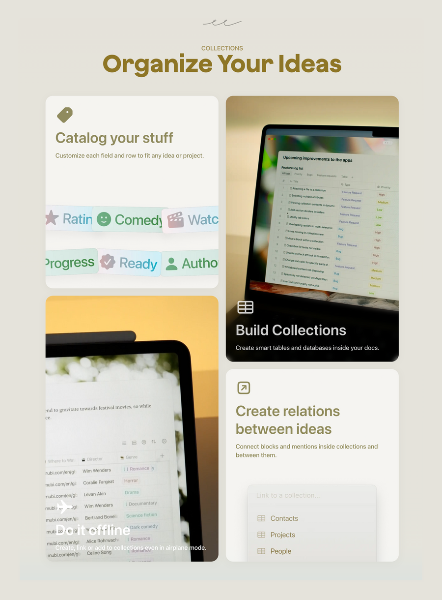 Craft
				bento box ui component