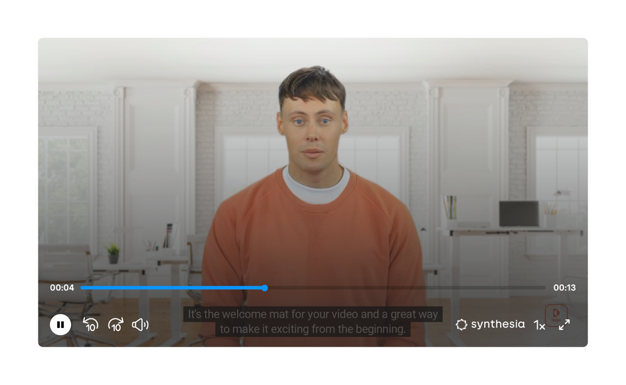 Synthesia
			progress bar video player ui component