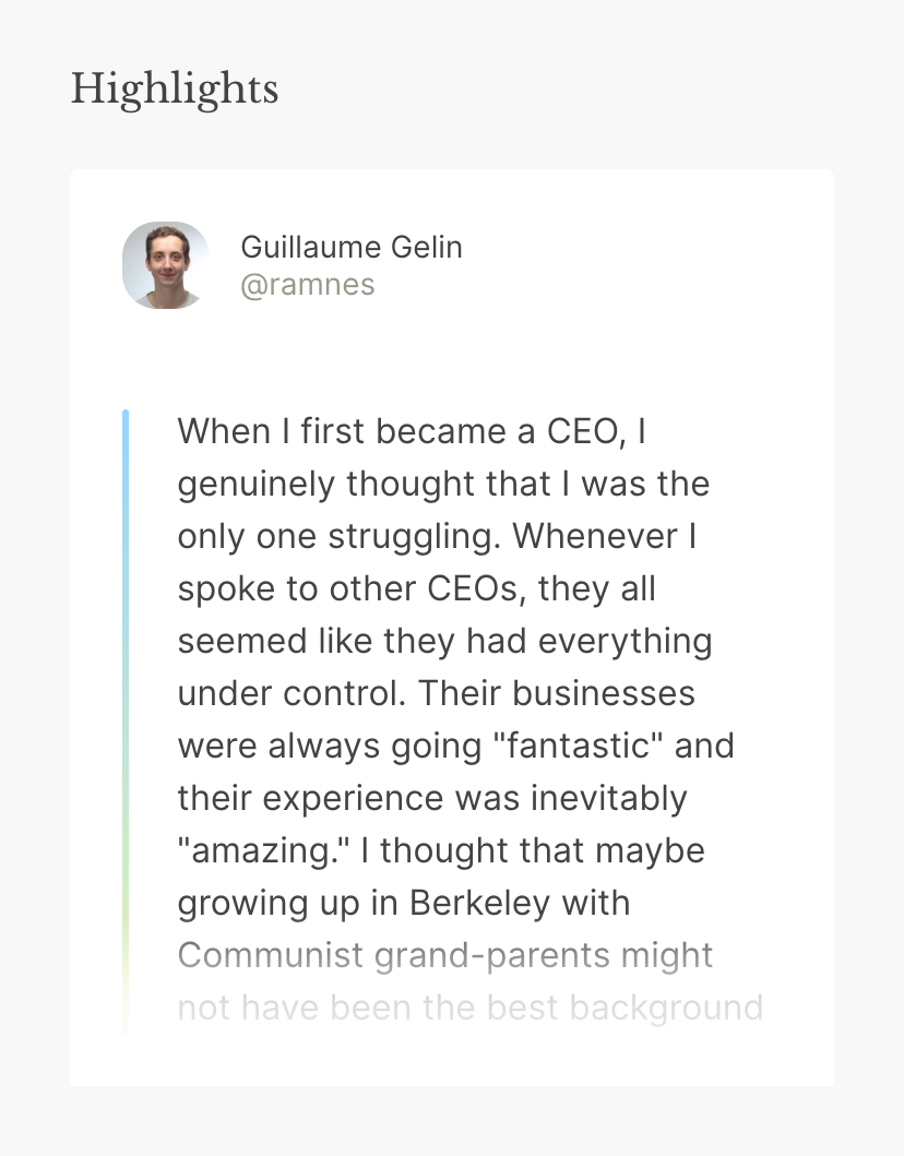 Literal
				card ui component