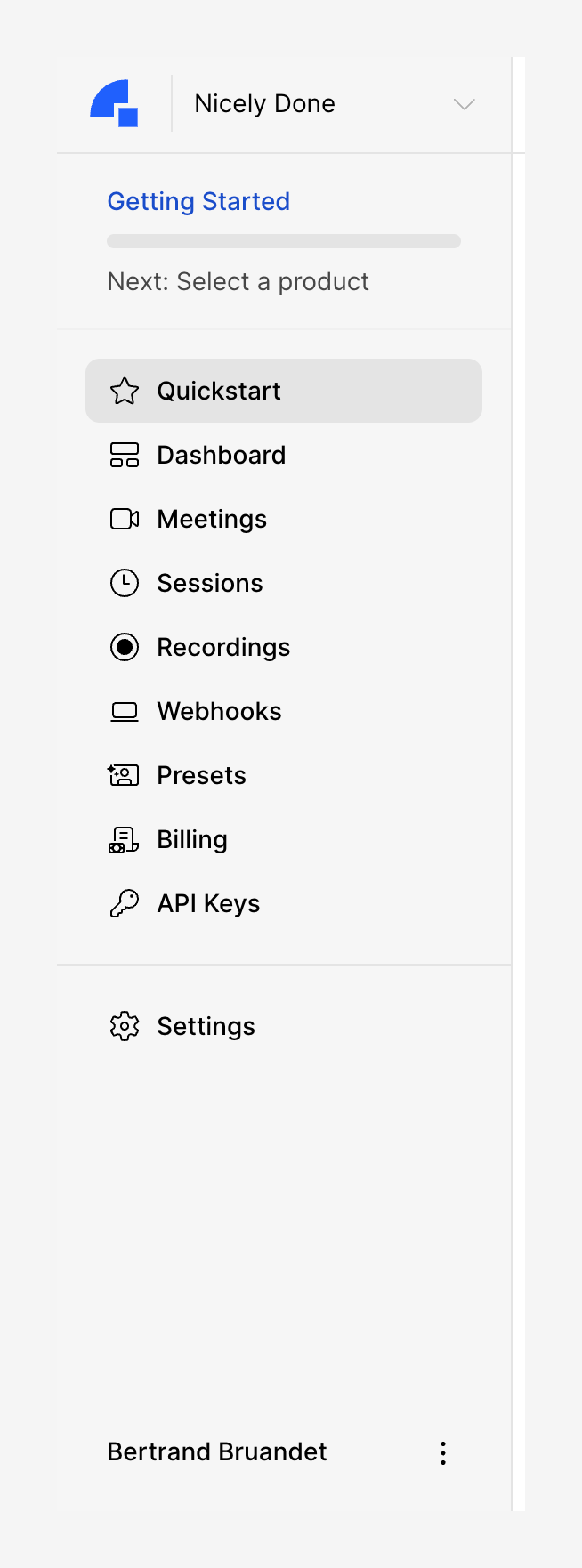 Dyte
				vertical navigation ui component
