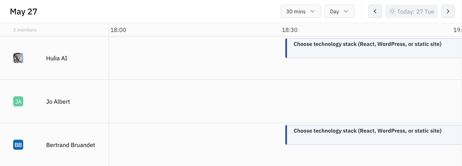 Huly
				timeline & history ui component