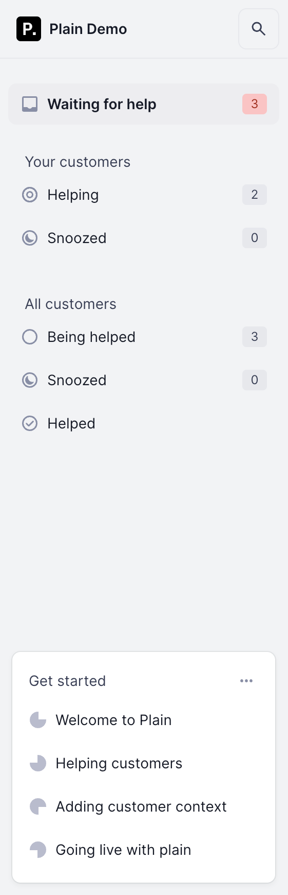 Plain
				vertical navigation ui component