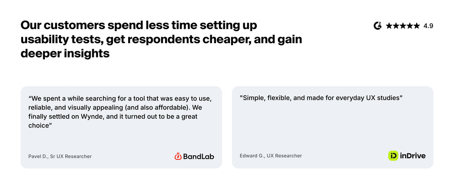 Wynde
				testimonial ui component