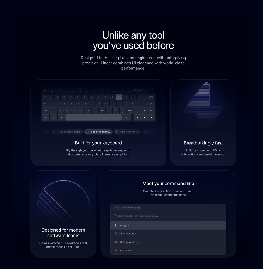 Linear
				bento box ui component