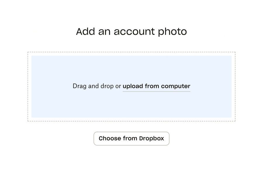 Dropbox
				file upload input ui component