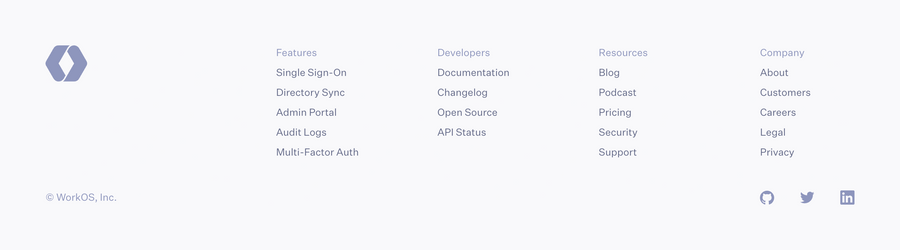WorkOs
				footer ui component
