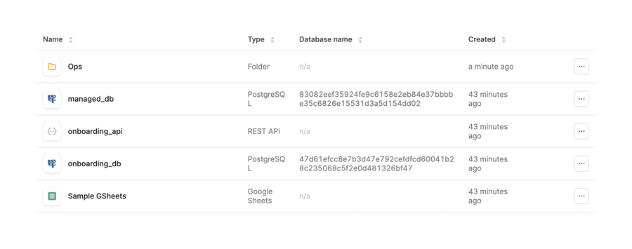 Retool
				table ui component