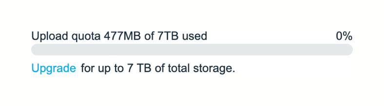 Vimeo
				upgrade your plan ui component