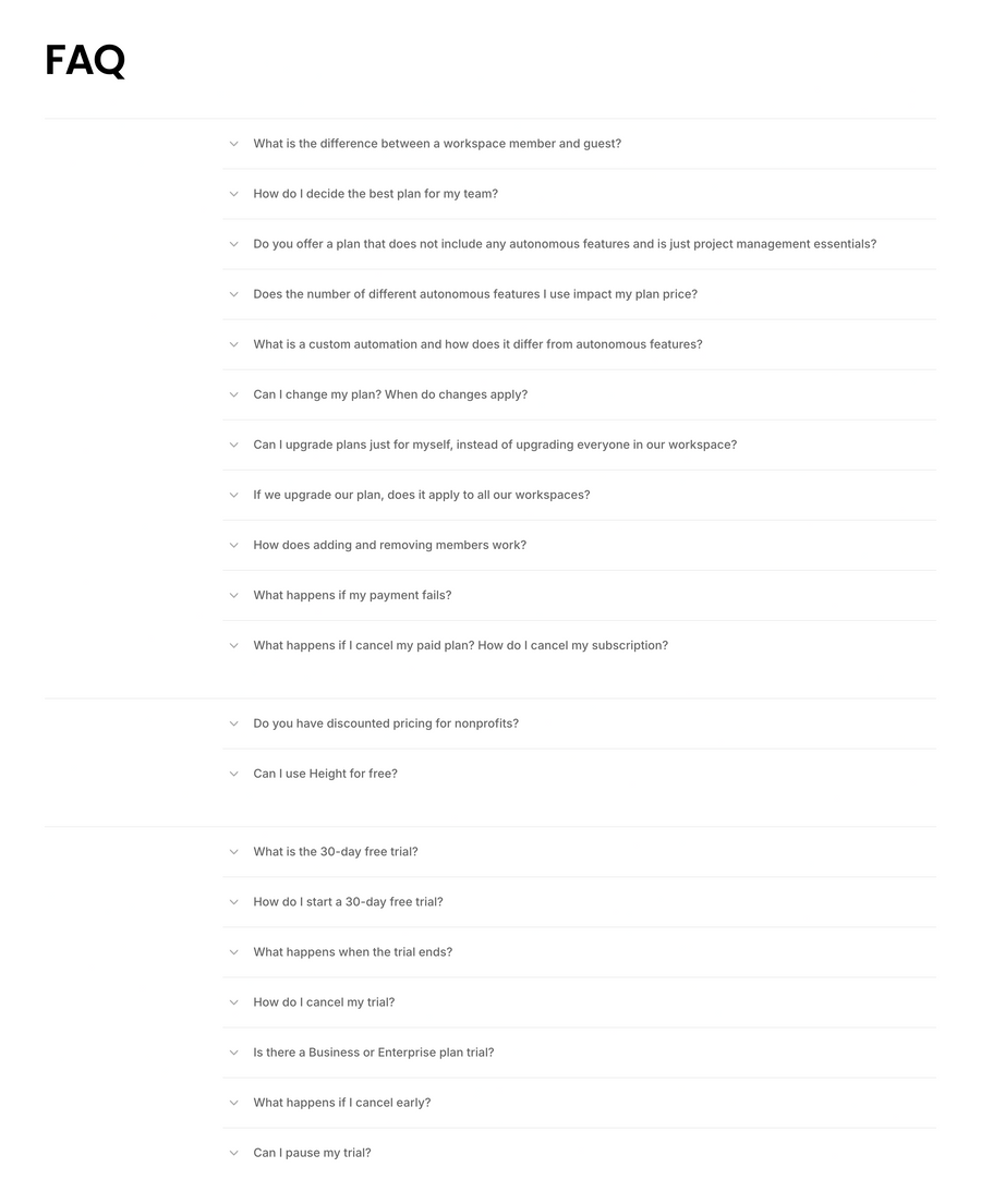 Height
				faq ui component