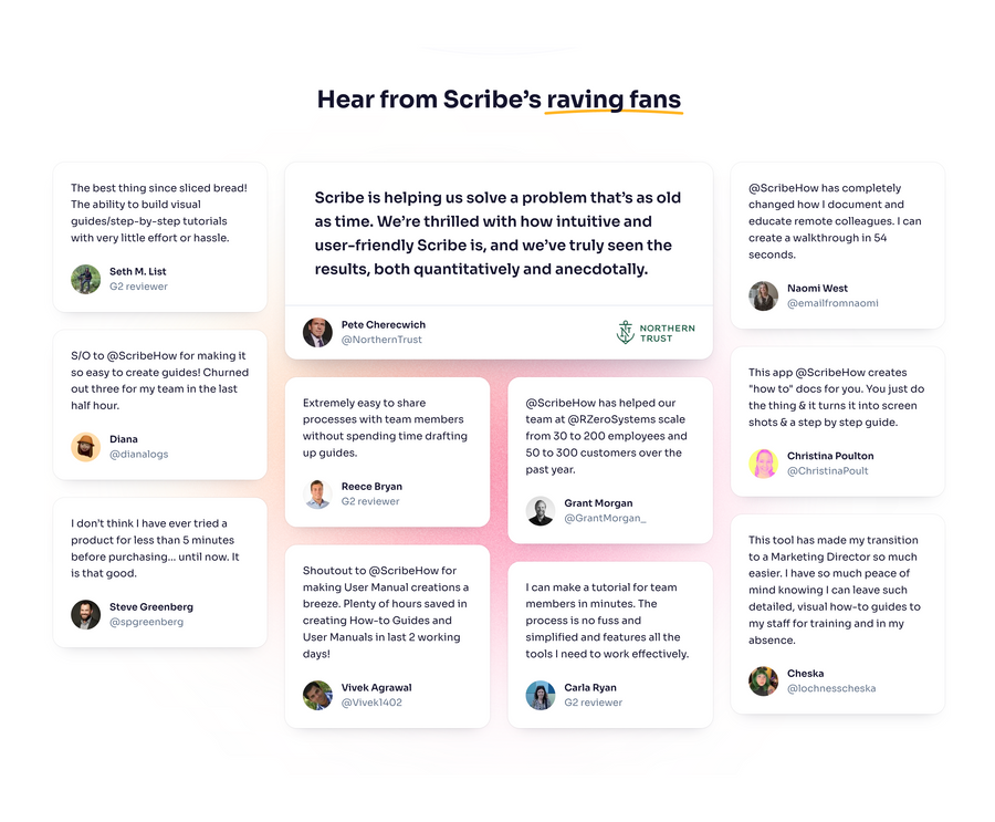 Scribe
				testimonial ui component