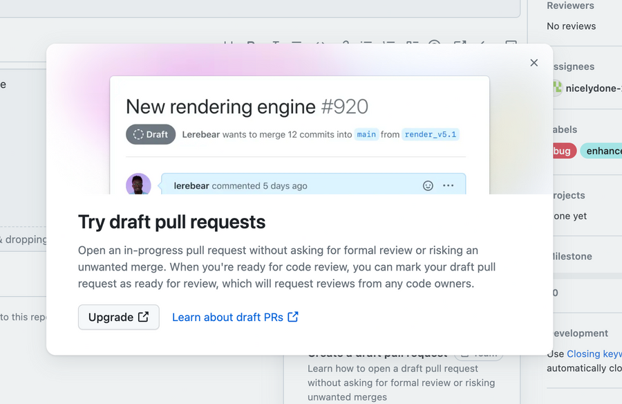 Github
				upgrade your plan ui component