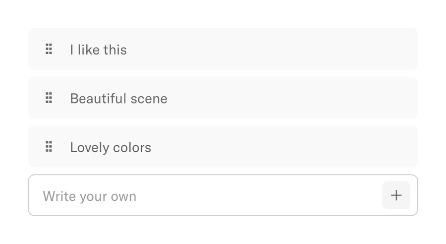 Refrakt
				input tag ui component