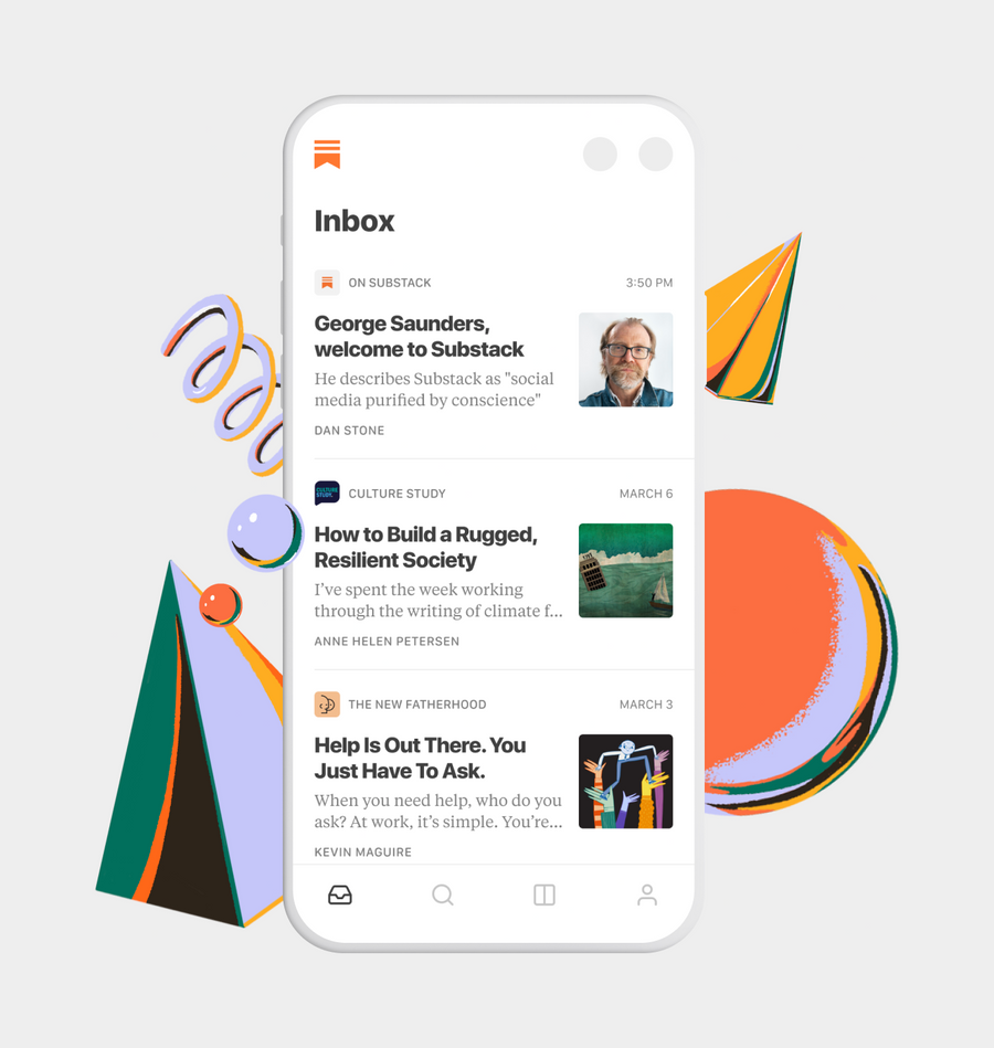 Substack
				illustration ui component