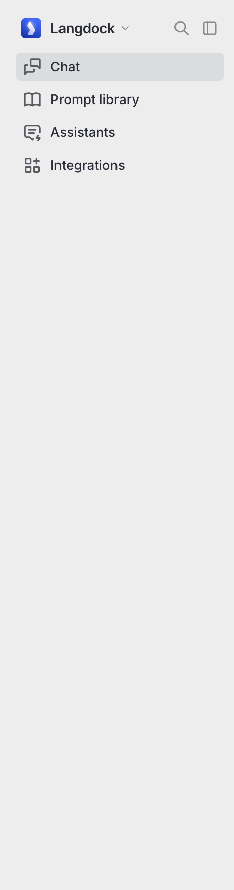 Langdock
				vertical navigation ui component
