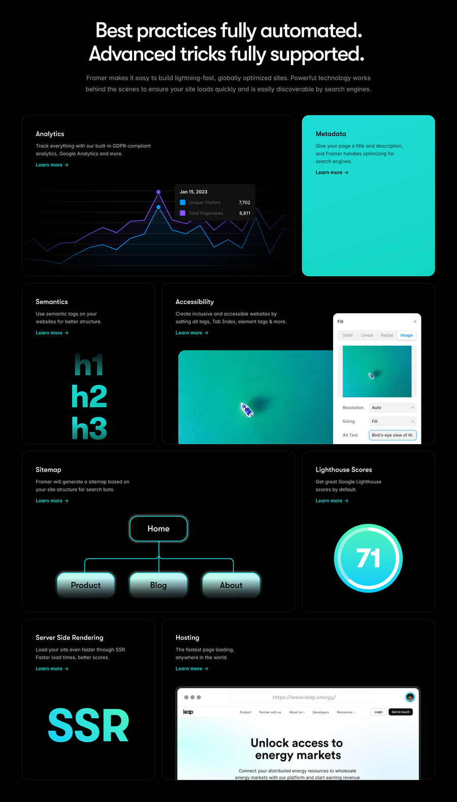 Framer
				bento box ui component