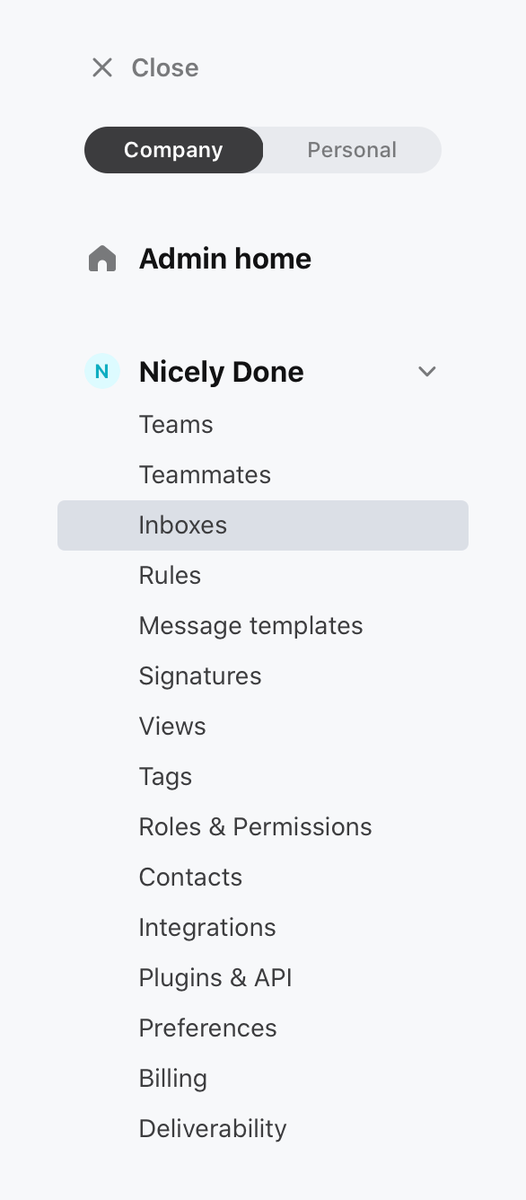 Front
				vertical navigation ui component