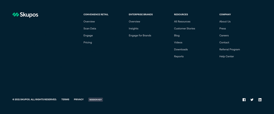 Skupos
				footer ui component