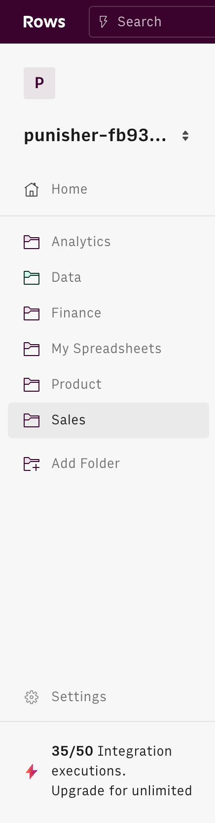 Rows
				vertical navigation ui component