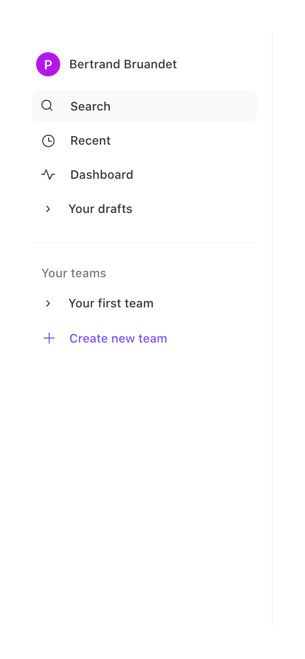 Tines
				vertical navigation ui component