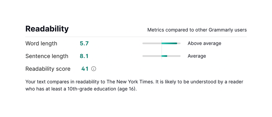 Grammarly
			progress indicator progress bar data visualization table analytics ui component