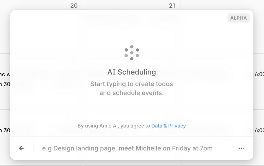 Amie
				artificial intelligence ui component