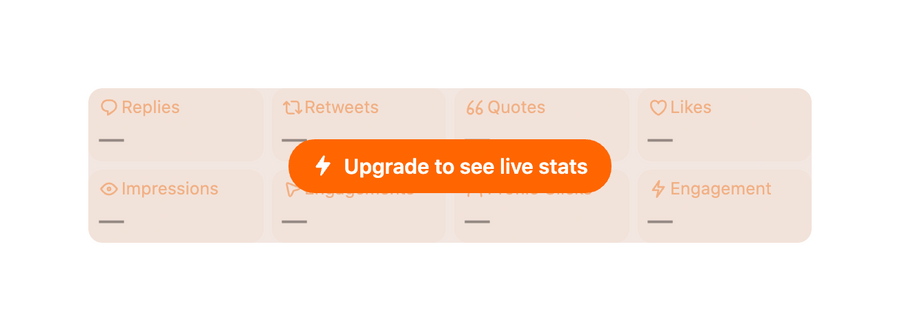 Typefully
				upgrade your plan ui component