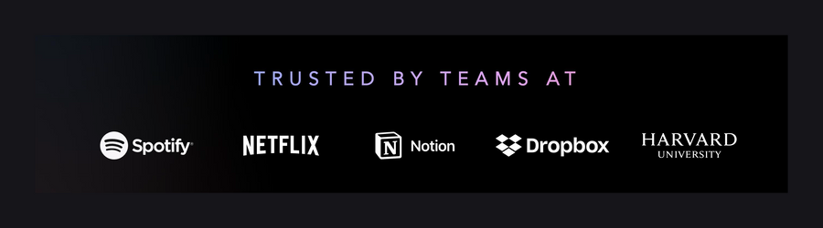 Superhuman
				social proof ui component