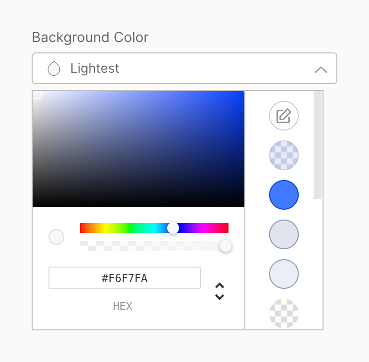 QuestionScout
				color picker ui component