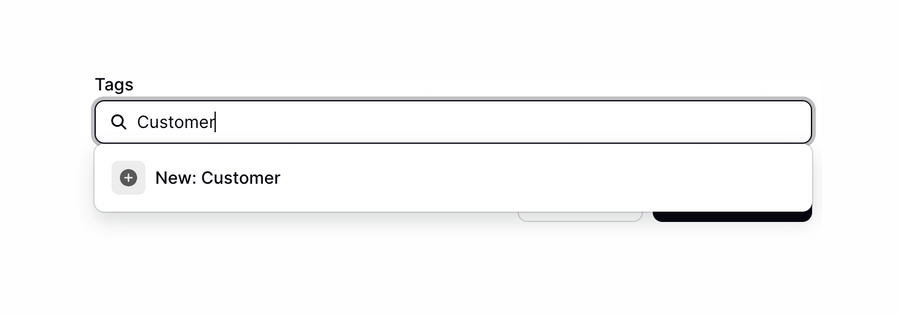 Podia
				input tag ui component