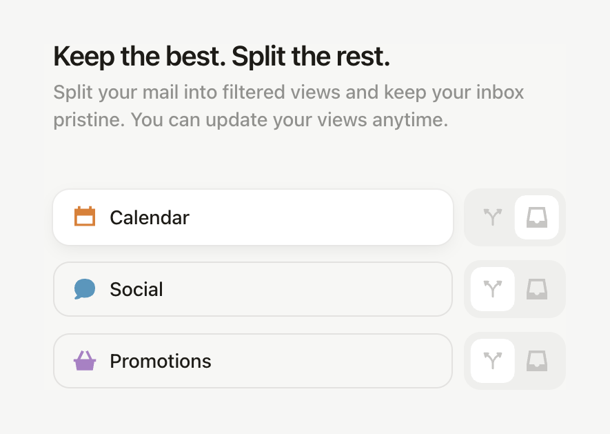 Notion Mail
				toggle/switch ui component