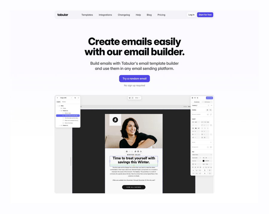 Tabular
				header ui component