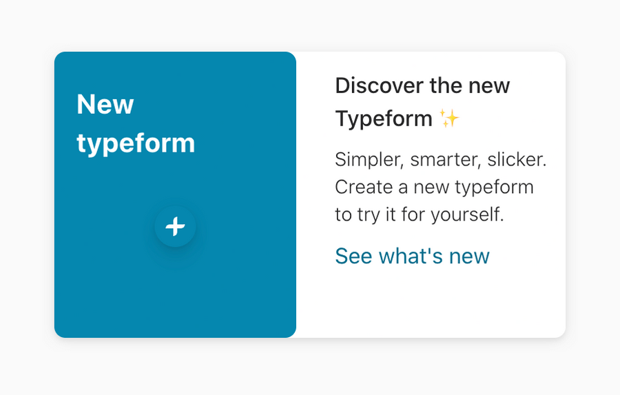 Typeform
				card ui component