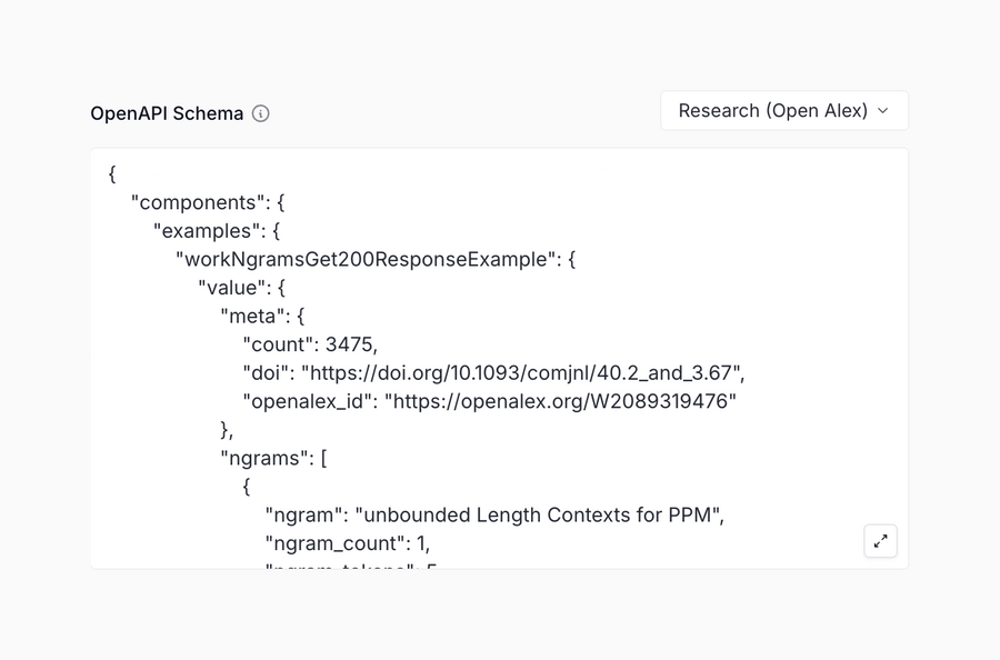 Langdock
				code block ui component