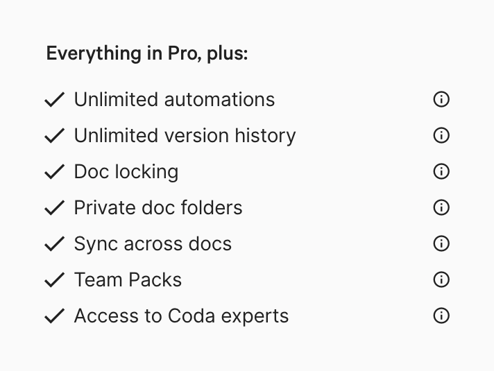 Coda
				benefit list ui component