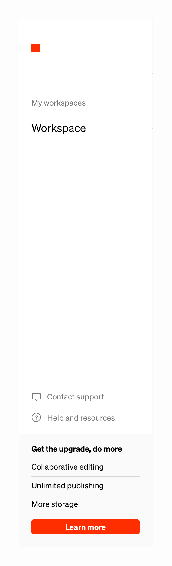 Standards
				vertical navigation ui component