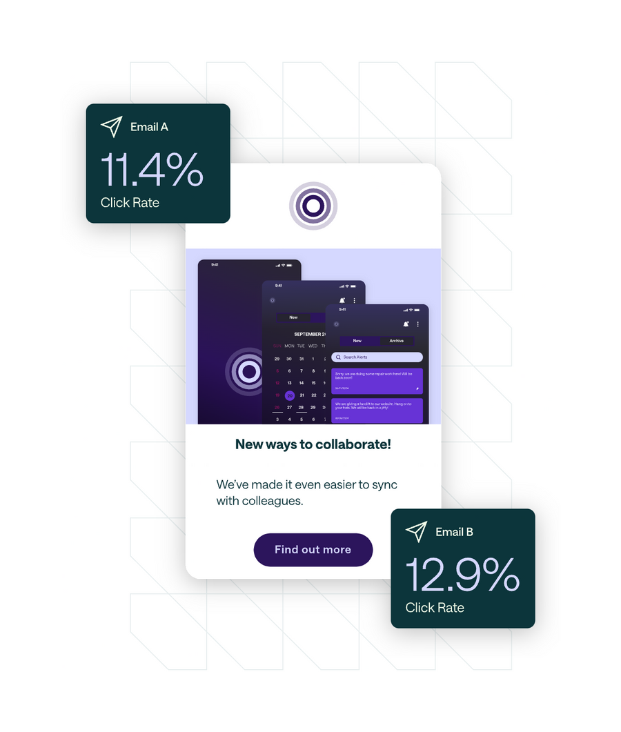 Customer.io
				illustration ui component