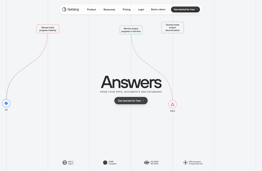 Qatalog
				hero section ui component