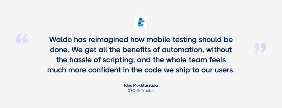 Waldo
				testimonial ui component