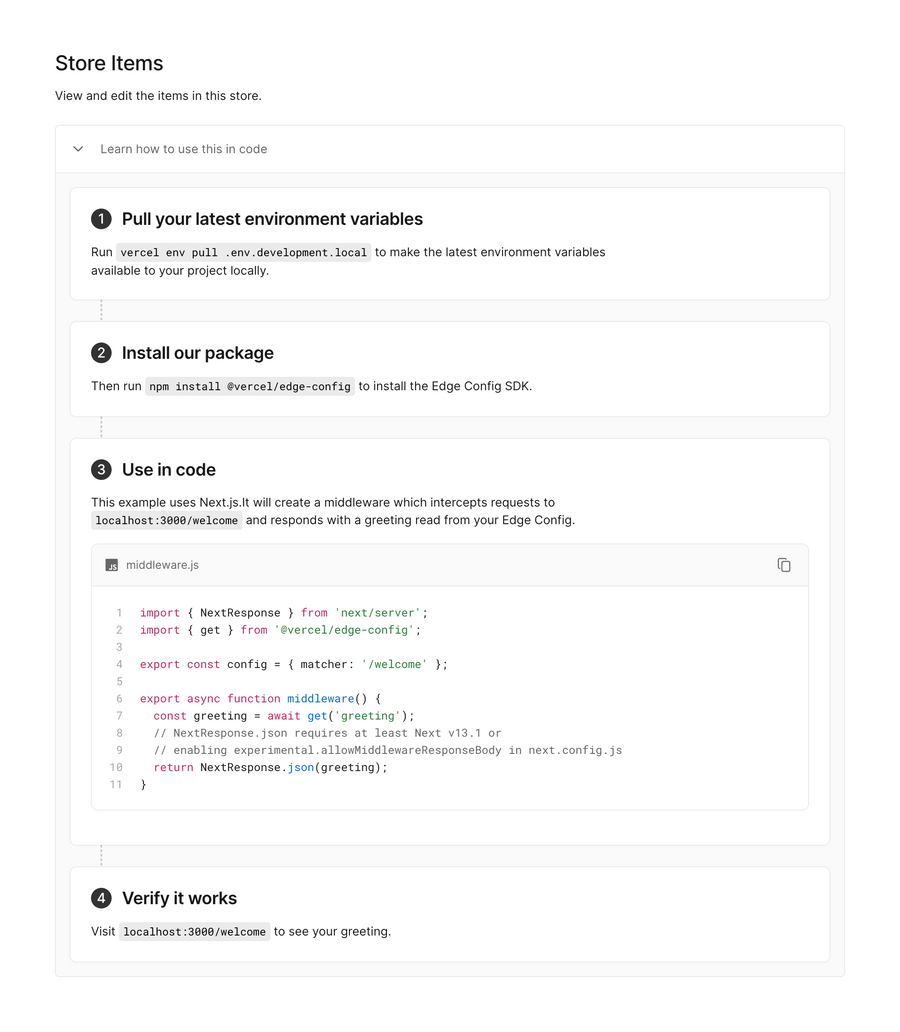 Vercel
				timeline & history ui component