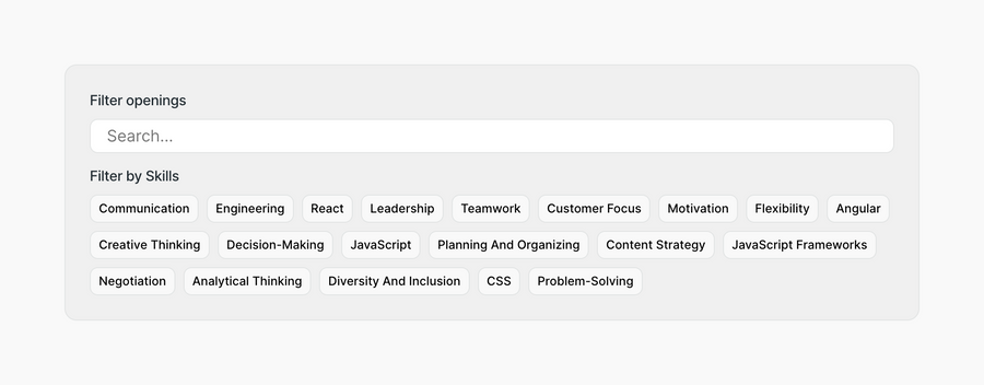 Hireproof
				sorting & filtering ui component