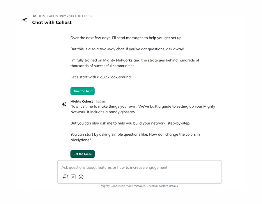 Mighty
			chat chat interface ui component