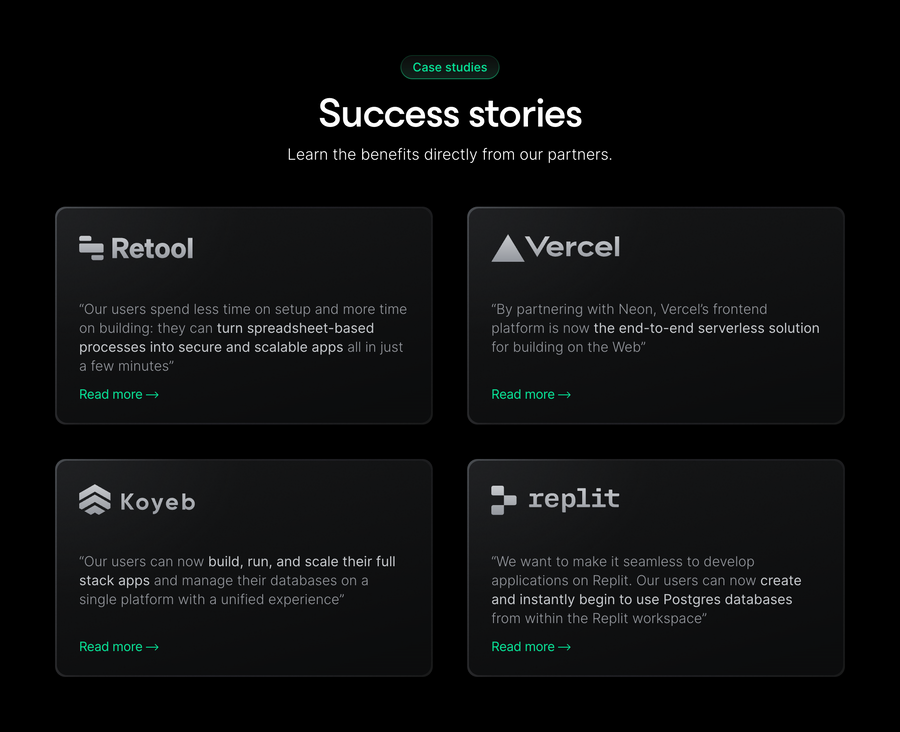 Neon
				testimonial ui component