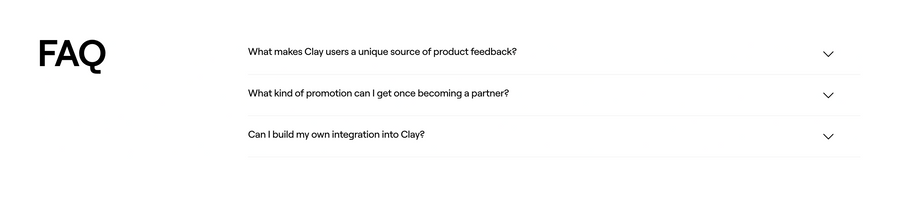 Clay
				faq ui component