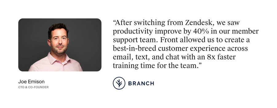 Front
				testimonial ui component