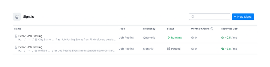 Clay
				table ui component