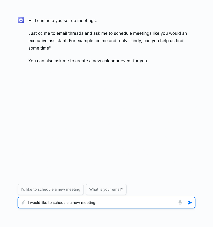 Lindy
				artificial intelligence ui component
