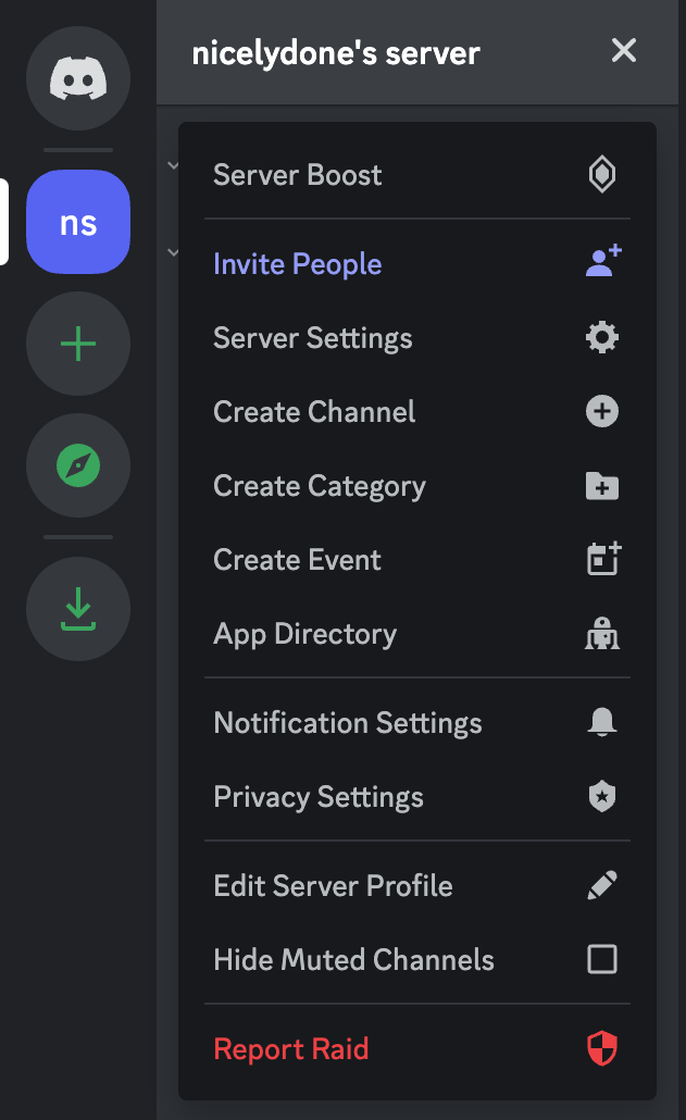Discord
				dropdown menu ui component