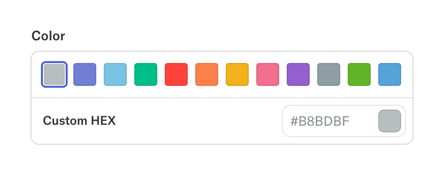 Abstract
				color picker ui component